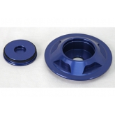 LSR Camaro Blue Billet Front Strut Retainer and Nut Covers